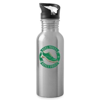 Irish Dance Irischer Tanz - Water bottle with straw - silver - Right
