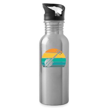 Banjo - Water bottle with straw - silver - Right