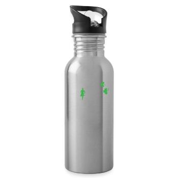 Irish Dance Irischer Tanz - Water bottle with straw - silver - Right