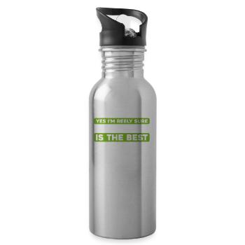 Irish Dance Irischer Tanz - Water bottle with straw - silver - Right