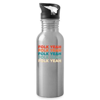 Banjo - Water bottle with straw - silver - Right