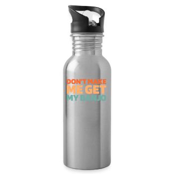 Banjo - Water bottle with straw - silver - Right