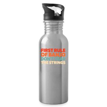 Banjo - Water bottle with straw - silver - Right