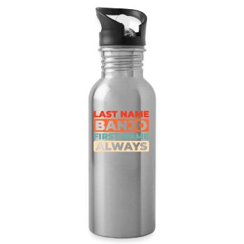 Banjo - Water bottle with straw - silver - Right