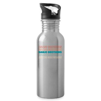 Banjo - Water bottle with straw - silver - Right