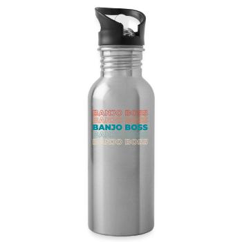 Banjo - Water bottle with straw - silver - Right
