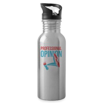 Columnist - Water bottle with straw - silver - Right