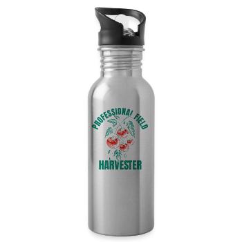 Cultivateurs - Gourde avec paille intégrée - argent clair - Droite