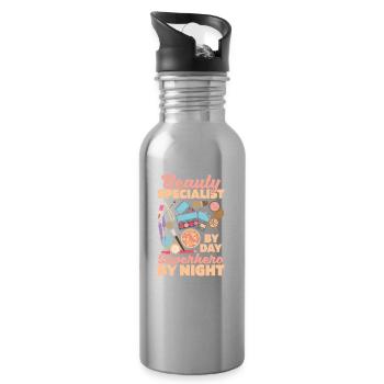 Beauty Specialist - Water bottle with straw - silver - Right