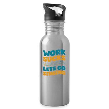 Choir Singers - Water bottle with straw - silver - Right