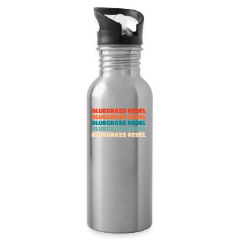 Banjo - Water bottle with straw - silver - Right