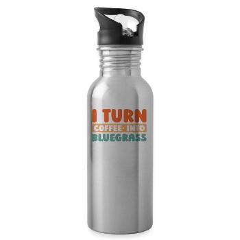 Banjo - Water bottle with straw - silver - Right