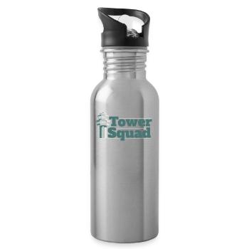 Air Traffic Controller Squad - Water bottle with straw - silver - Right