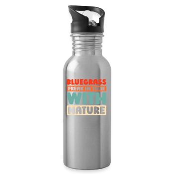 Banjo - Water bottle with straw - silver - Right