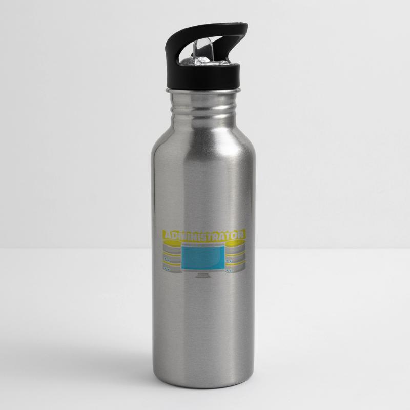 Database Administrator Water bottle with straw