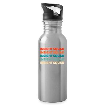 Kurier Kader - Trinkflasche mit integriertem Trinkhalm - Lightsilver - Rechts