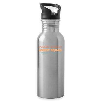 Koch Kochen Kader - Trinkflasche mit integriertem Trinkhalm - Lightsilver - Rechts
