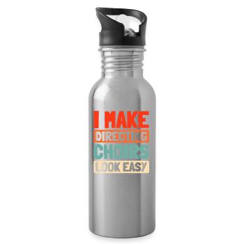 Creative Director - Water bottle with straw - silver - Right
