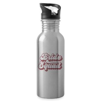 Bride Squad - Hen Night Women Bachelorette Party - Gourde avec paille intégrée - argent clair - Droite