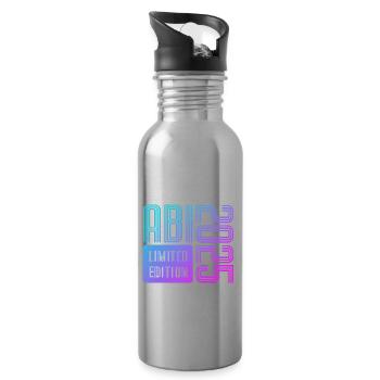 Abi 2025 - Limited Edition - Abitur - Spruch - Trinkflasche mit integriertem Trinkhalm - Lightsilver - Rechts