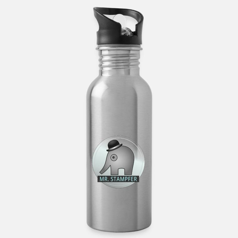 Monsieur Stampfer Elephant - Gourde avec paille intégrée - argent clair