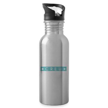 Motorcycle Crew - Trinkflasche mit integriertem Trinkhalm - Lightsilver - Rechts