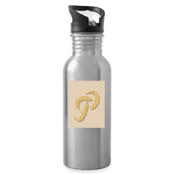 Andy Warhol Bananas - Water bottle with straw - silver - Right
