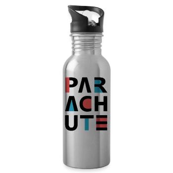 Parachute paragliding - Water bottle with straw - silver - Right