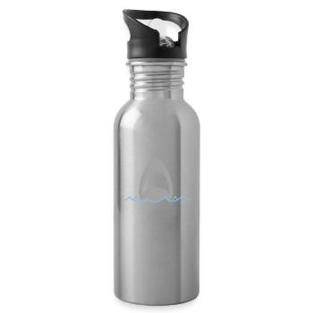 A shark has my homework for shark lovers - Water bottle with straw - silver - Right