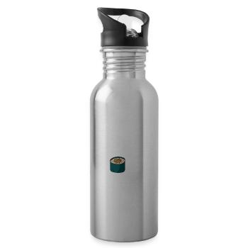 Let The Good Times Roll Sushi Japan Culture - Water bottle with straw - silver - Right