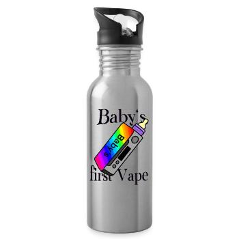 Babys first Vape - Trinkflasche mit integriertem Trinkhalm - Lightsilver - Rechts