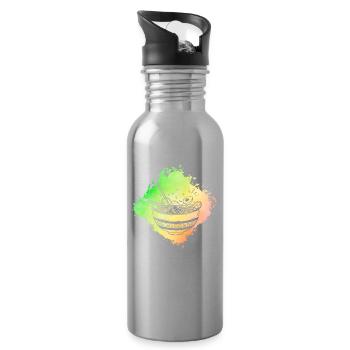 Ramen Retro - Water bottle with straw - silver - Right