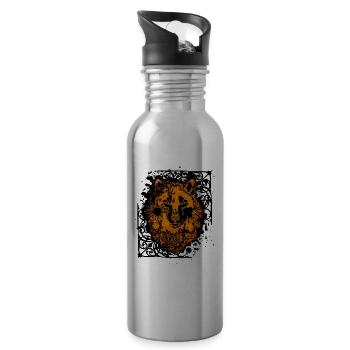 Husky creative - Water bottle with straw - silver - Right