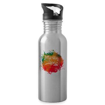 Chameleon - Water bottle with straw - silver - Right
