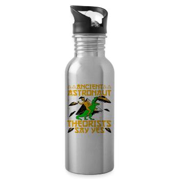 Ancient Astronaut Theorists say yes - Water bottle with straw - silver - Right