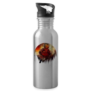 Alien - Trinkflasche mit integriertem Trinkhalm - Lightsilver - Rechts