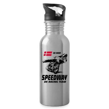 Speedway - Motorcycle Speedway - Trinkflasche mit integriertem Trinkhalm - Lightsilver - Rechts