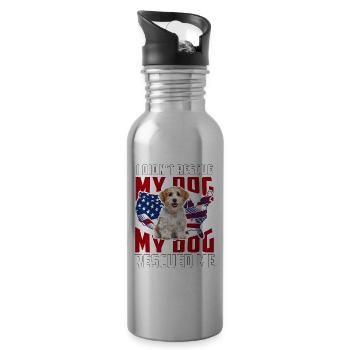 I didn't rescue my dog my dog rescued me Havanese - Trinkflasche mit integriertem Trinkhalm - Lightsilver - Rechts