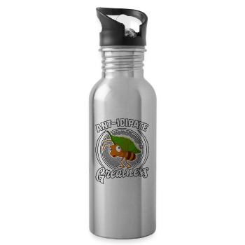 Ant-icipate Greatness - Trinkflasche mit integriertem Trinkhalm - Lightsilver - Rechts