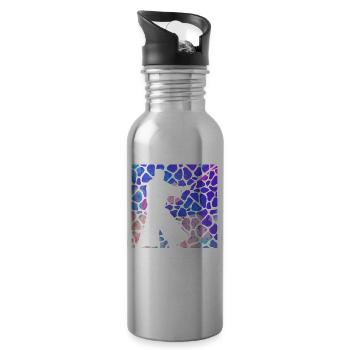 Aikido - Trinkflasche mit integriertem Trinkhalm - Lightsilver - Rechts