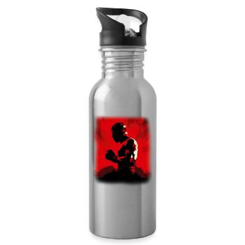 Boxing - Water bottle with straw - silver - Right