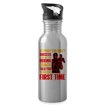 Boxing - Water bottle with straw - silver - Right