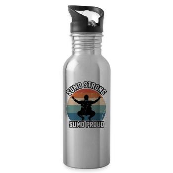 Sumo strong Sumo Proud - Water bottle with straw - silver - Right