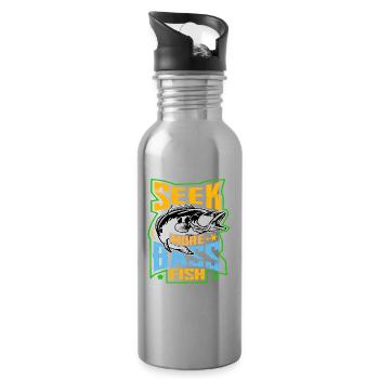Suchen Sie mehr Barschfische - Trinkflasche mit integriertem Trinkhalm - Lightsilver - Rechts