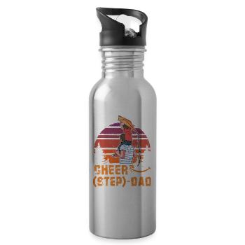 Cheer Stiefvater - Trinkflasche mit integriertem Trinkhalm - Lightsilver - Rechts