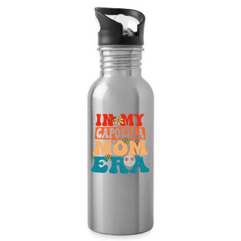 In my Capoeira Mom era - Water bottle with straw - silver - Right