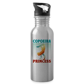 Capoeira Princesse - Gourde avec paille intégrée - argent clair - Droite
