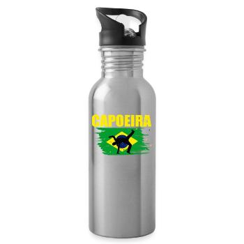 Capoeira - Gourde avec paille intégrée - argent clair - Droite