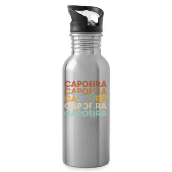 Capoeira - Water bottle with straw - silver - Right