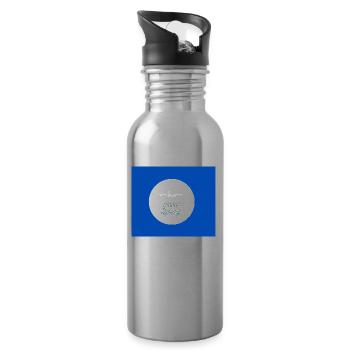 Papas Liebling - Trinkflasche mit integriertem Trinkhalm - Lightsilver - Rechts
